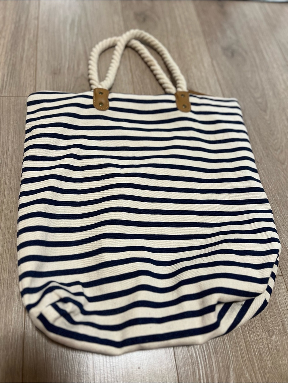 NWOT Summer & Rose Navy Stripe Tote Bag